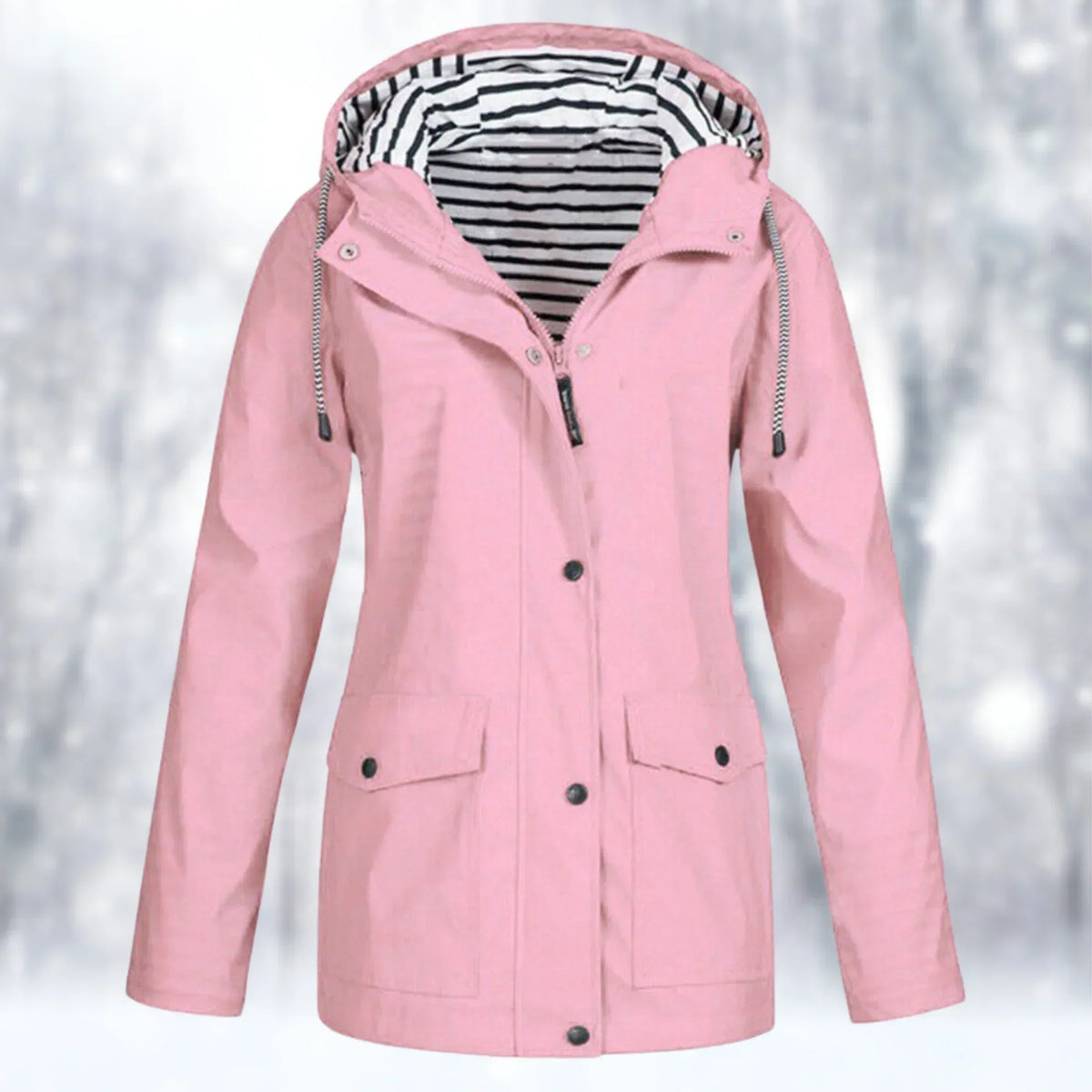 Durable Rain Jacket with Waterproof Windproof Shell