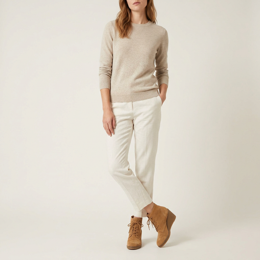Camel Suede Wedge Ankle Boots
