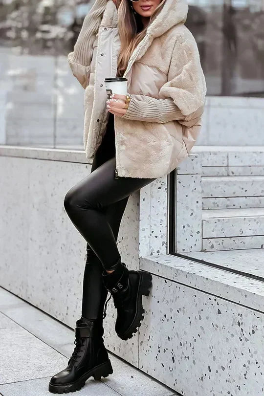 Faux Fur Jacket with Stylish Padded Lining