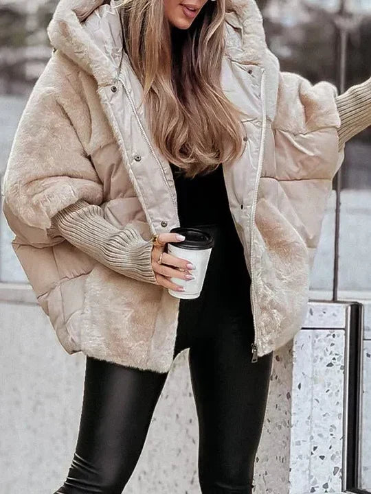 Faux Fur Jacket with Stylish Padded Lining
