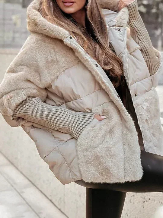 Faux Fur Jacket with Stylish Padded Lining