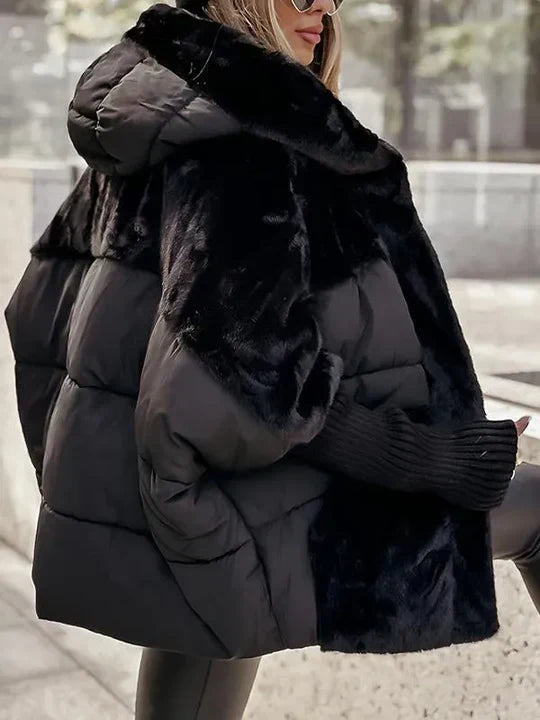Faux Fur Jacket with Stylish Padded Lining