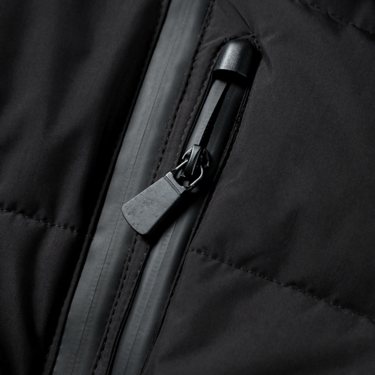 Quilted Short Jacket with Belt and Collar