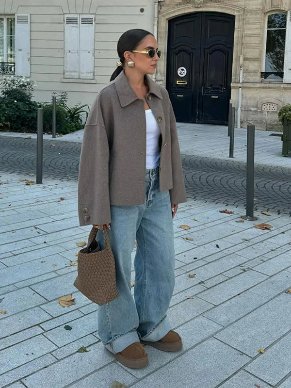 Casual Jacket with Versatile Relaxed Fit