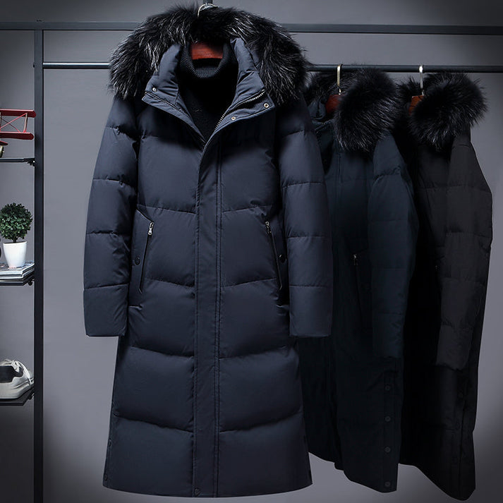 Longline Padded Winter Jacket with Warm Fill