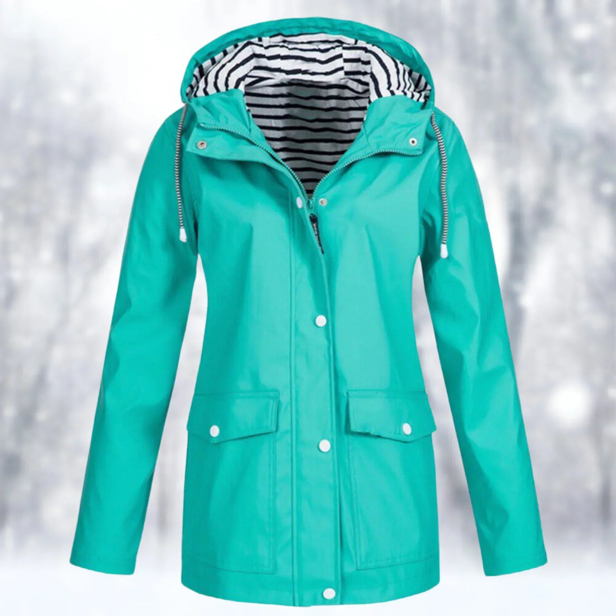 Durable Rain Jacket with Waterproof Windproof Shell
