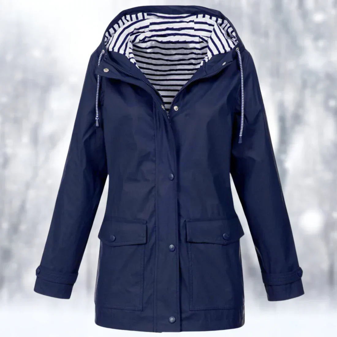 Durable Rain Jacket with Waterproof Windproof Shell