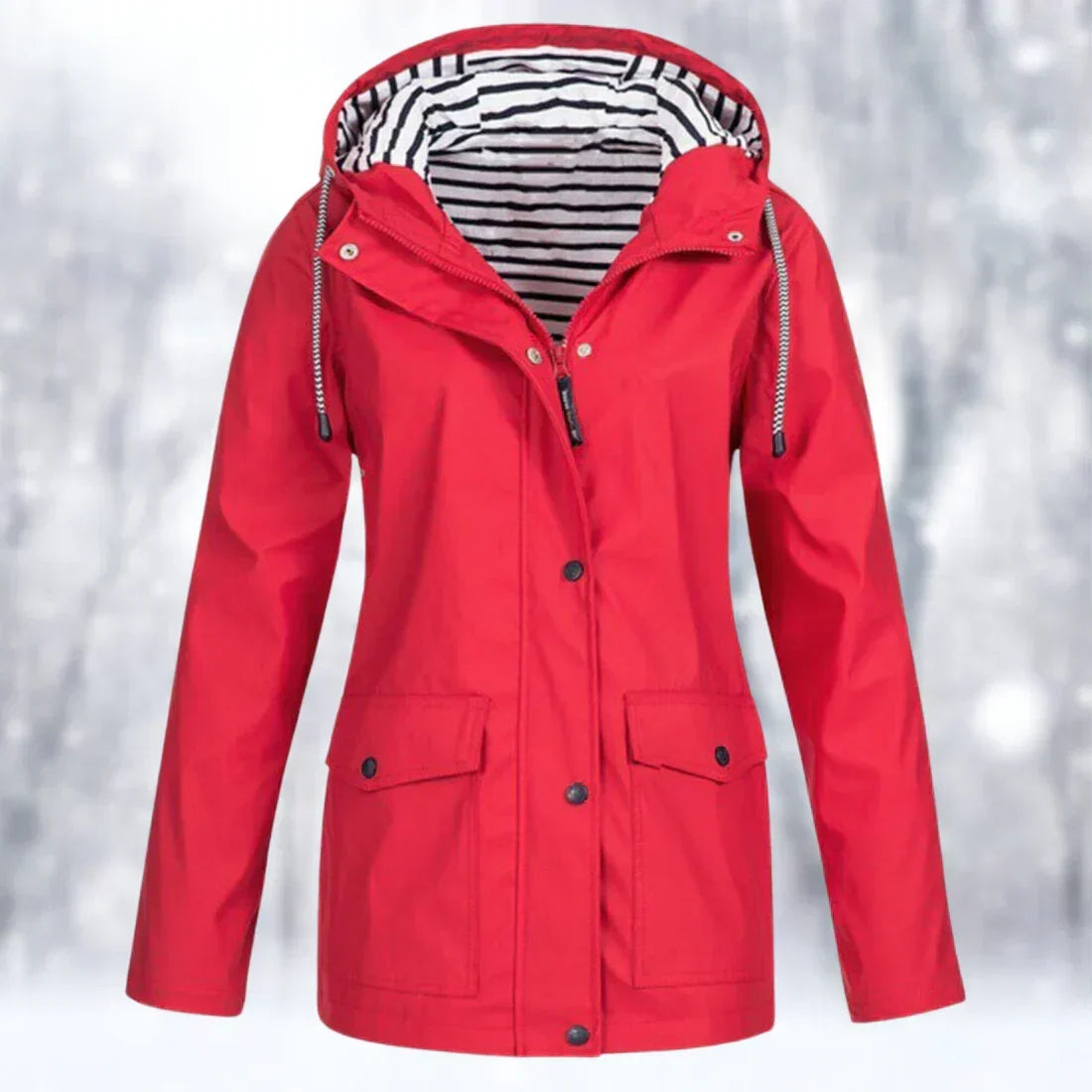 Durable Rain Jacket with Waterproof Windproof Shell
