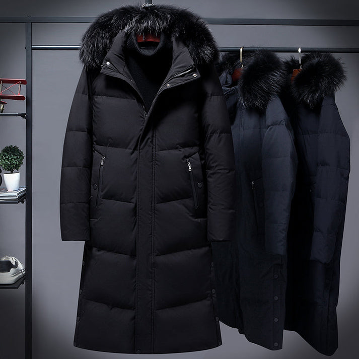 Longline Padded Winter Jacket with Warm Fill