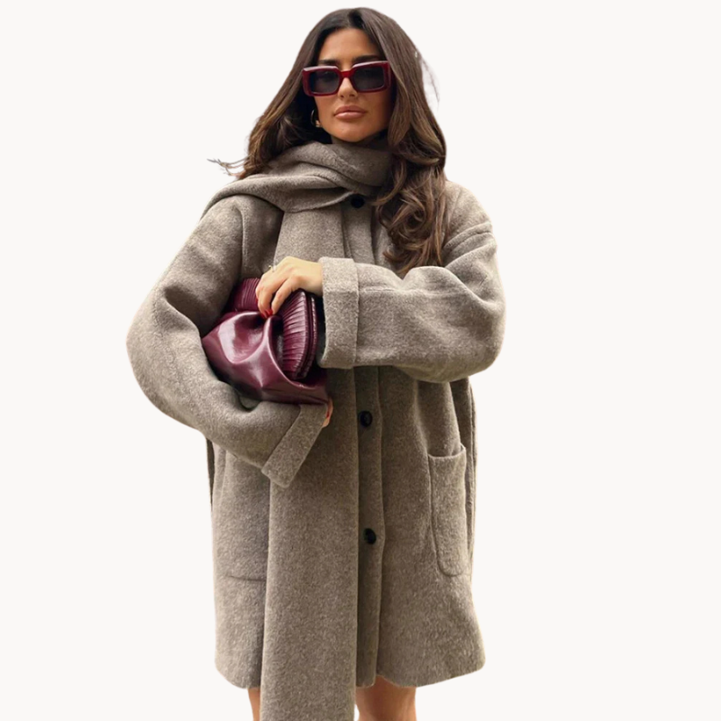 Wrap Jacket with Stylish Shawl Collar