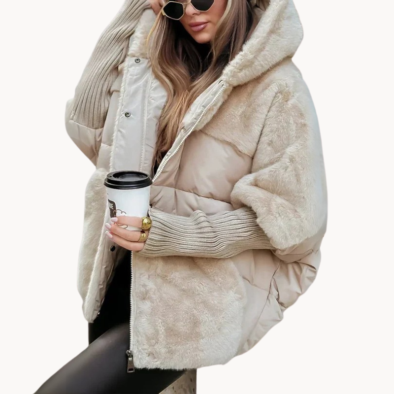 Faux Fur Jacket with Stylish Padded Lining