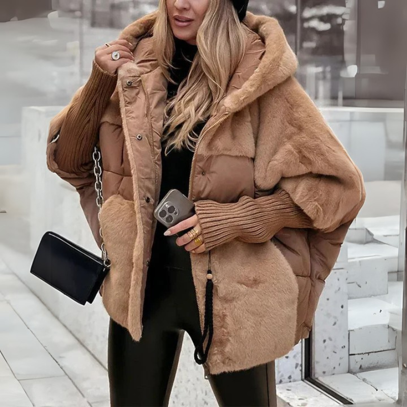 Faux Fur Jacket with Stylish Padded Lining