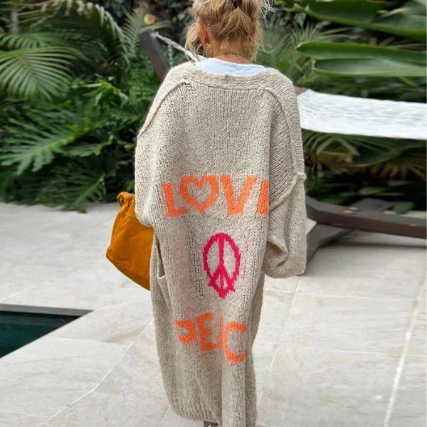 Open Front Knitted Cardigan with Soft Drape
