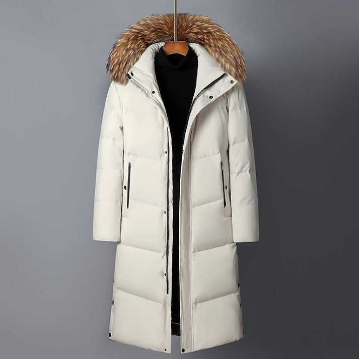 Longline Padded Winter Jacket with Warm Fill