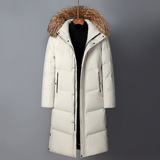 Longline Padded Winter Jacket with Warm Fill
