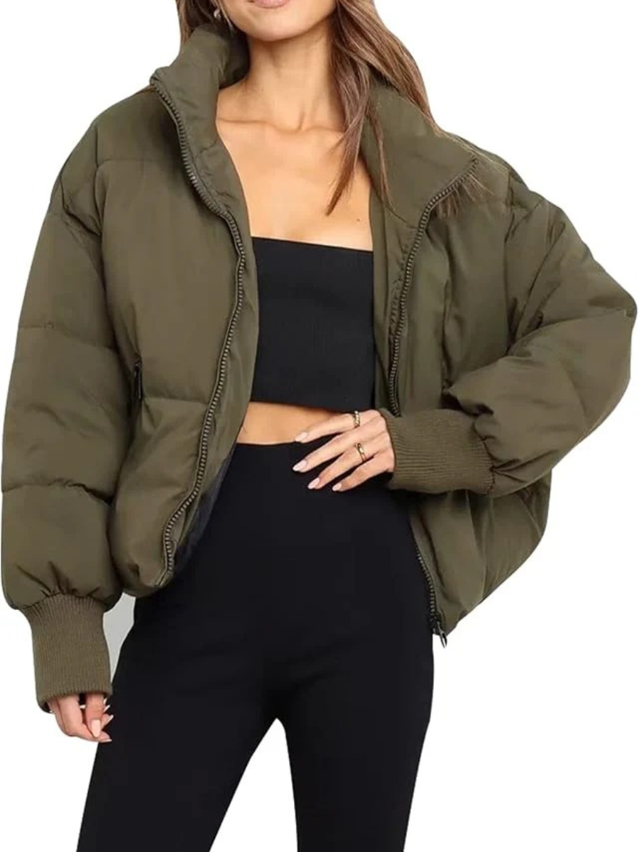 Padded Down Jacket with Quilted Warmth