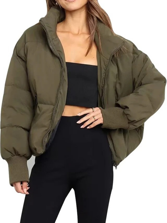 Padded Down Jacket with Quilted Warmth