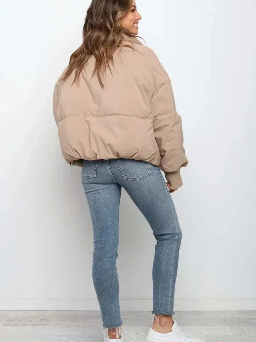 Padded Down Jacket with Quilted Warmth